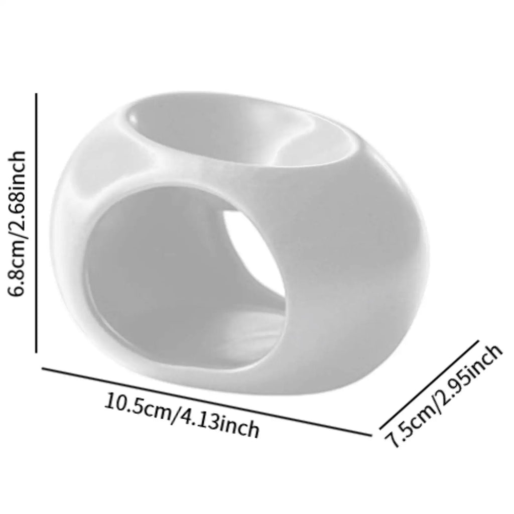 Ceramic Essential Oil Burner Incense Burner Holder Multifunctional Candlestick Tealight Candle Holder Home Office Bedroom Decor
