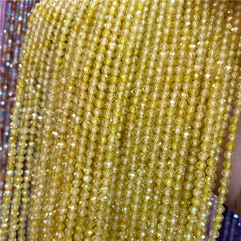 Faceted Natural 2 3 mm Stone Bead Zircon Rose Quartzs Amethysts Rubys Agates Seed Beads for Jewelry Making Beadwork DIY Supplies