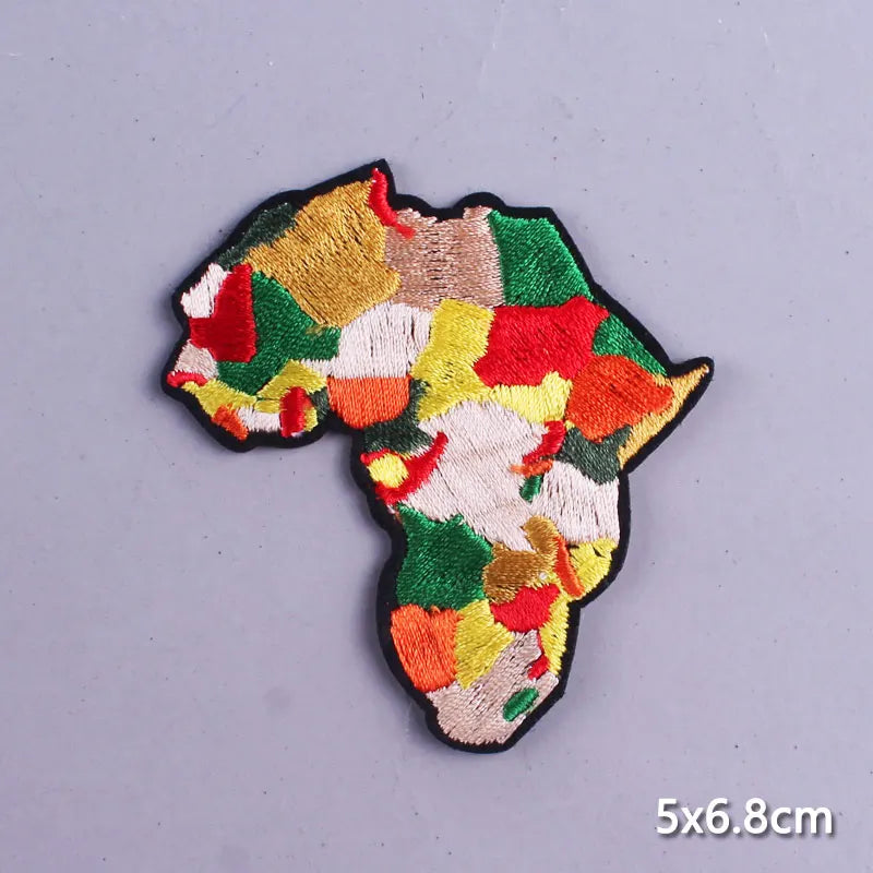 Space Adventure Patch On Clothes Embroidered Patches For Clothing Stickers Mountain Natural Appliques Waves Badge For Jacket DIY
