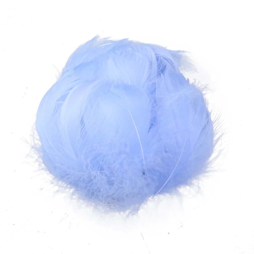 Natural White Goose Feather 5-8Cm Small Plume For Earrings Crafts Jewelry Making Wedding Decoration Fly Tying Feathers Wholesale