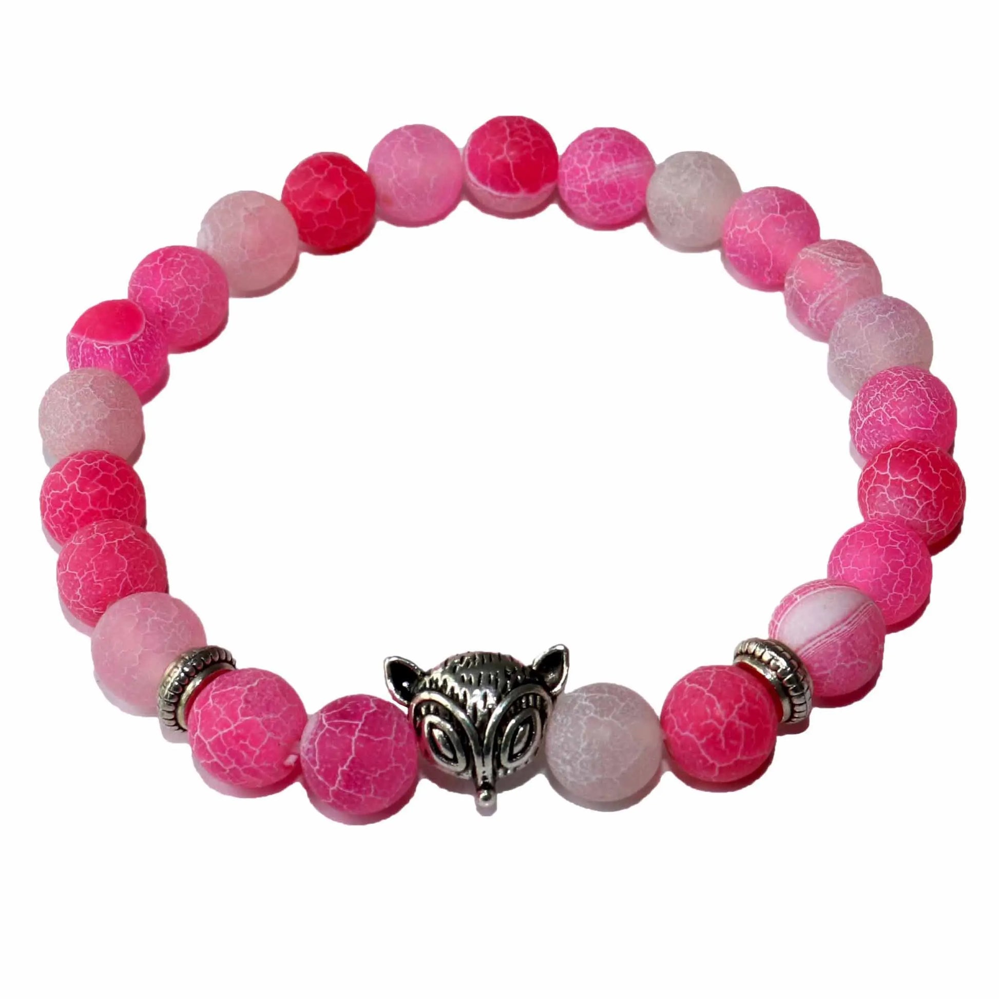 Natural Stone Men's Beaded Jewelry Crystal Agates Jades Tiger Eye Stone Beaded Fox Bracelets Party Gift Stretch Yoga Jewelry