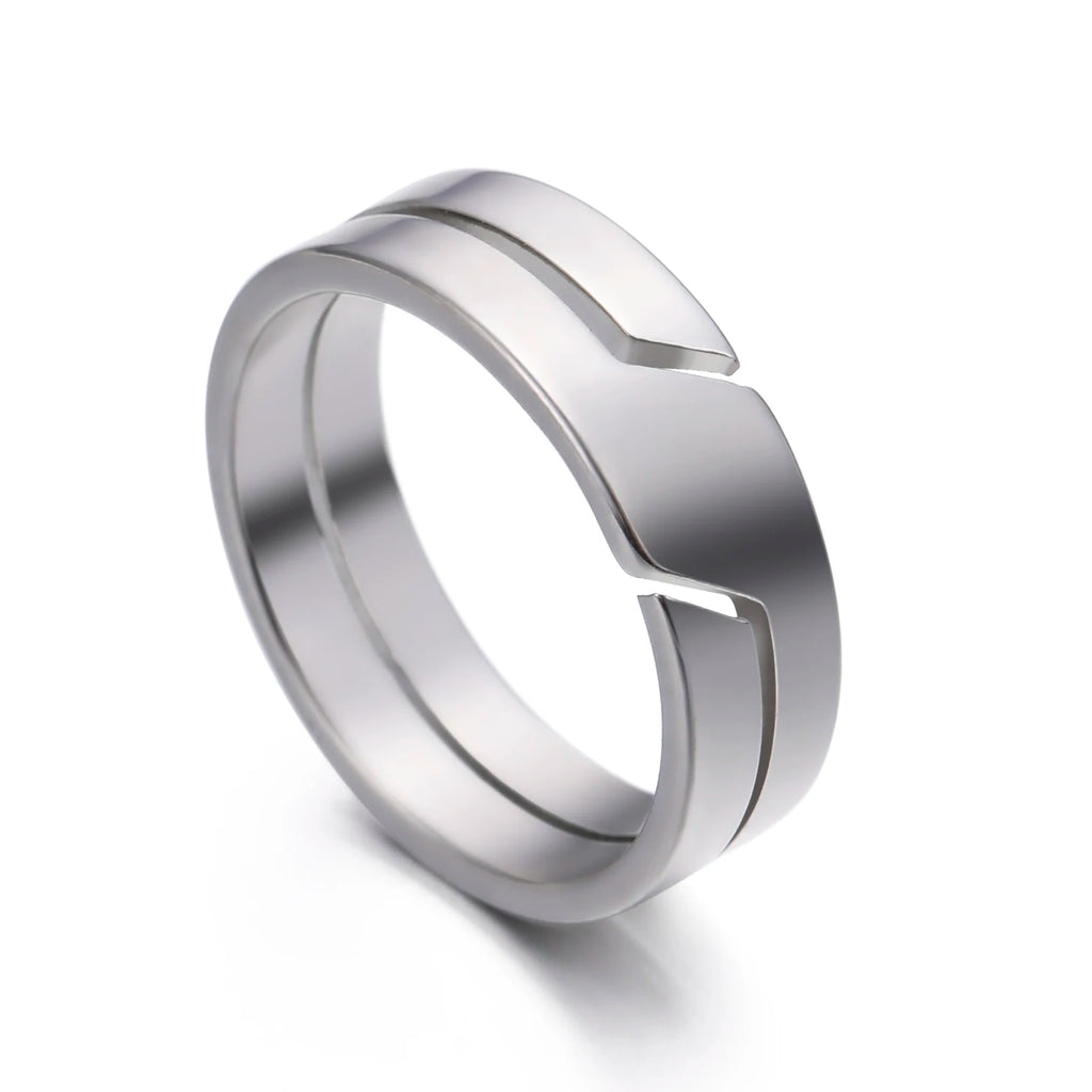 Skyrim Minimalist Ring for Men Women Stainless Steel Finger Rings Fashion Couple Jewelry Wedding Band Gift Wholesale