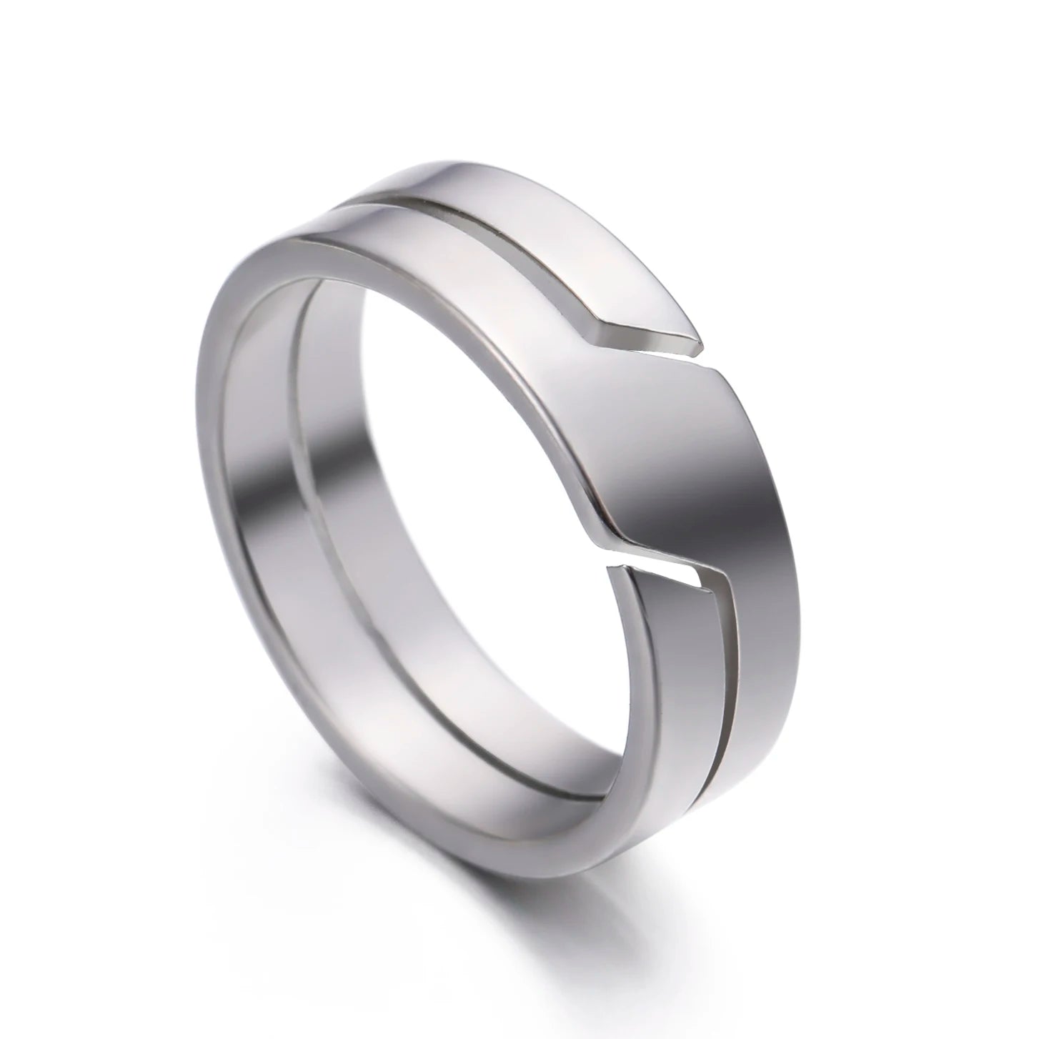 Skyrim Minimalist Ring for Men Women Stainless Steel Finger Rings Fashion Couple Jewelry Wedding Band Gift Wholesale