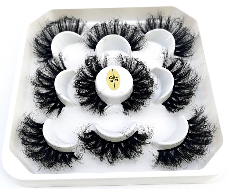 New 4-8 Pairs Mink Eyelashes 10-25mm Lashes Fluffy 3d Mink Lashes Makeup Dramatic Long Natural Eye Lashes Extension Maquillaje