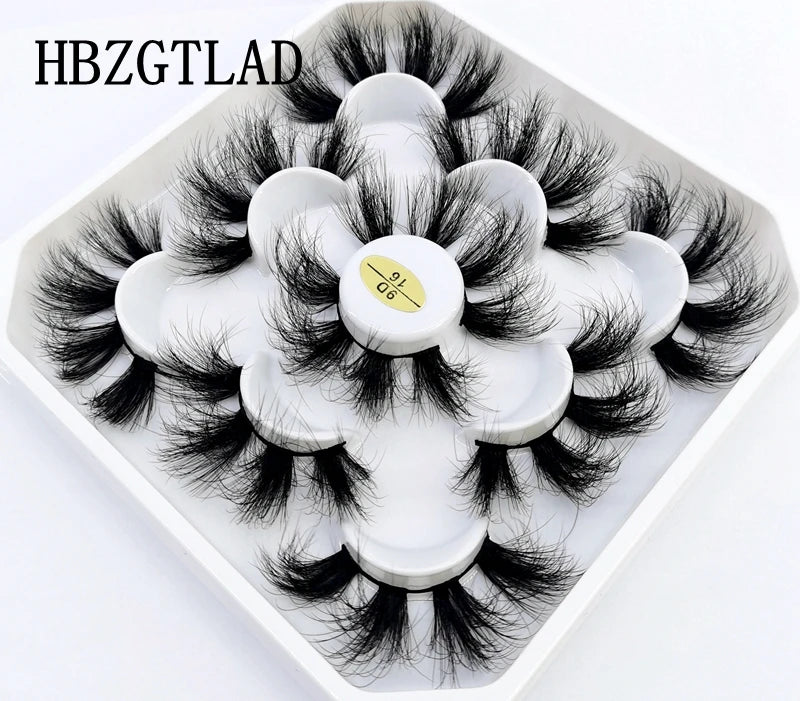 New 4-8 Pairs Mink Eyelashes 10-25mm Lashes Fluffy 3d Mink Lashes Makeup Dramatic Long Natural Eye Lashes Extension Maquillaje