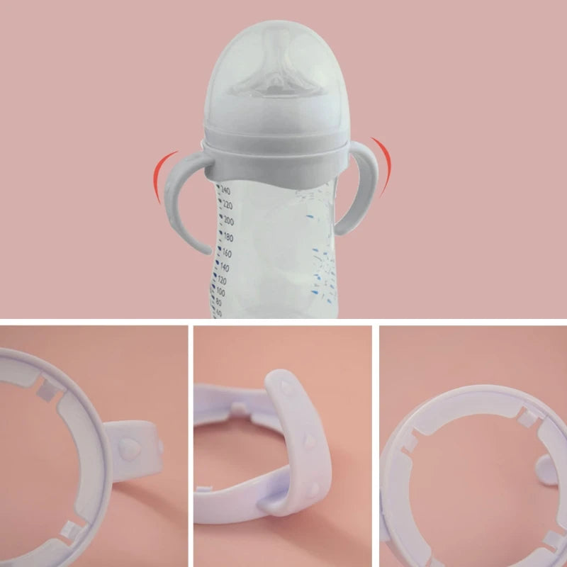 Bottle Grip Handle for avent Natural Wide Mouth PP Glass Feeding Baby Bottle Dropshipping
