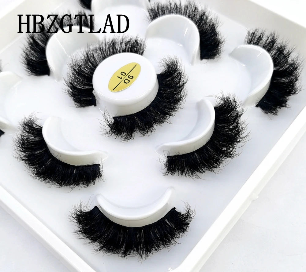 New 4-8 Pairs Mink Eyelashes 10-25mm Lashes Fluffy 3d Mink Lashes Makeup Dramatic Long Natural Eye Lashes Extension Maquillaje