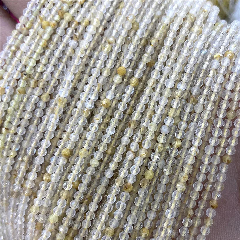 Faceted Natural 2 3 mm Stone Bead Zircon Rose Quartzs Amethysts Rubys Agates Seed Beads for Jewelry Making Beadwork DIY Supplies