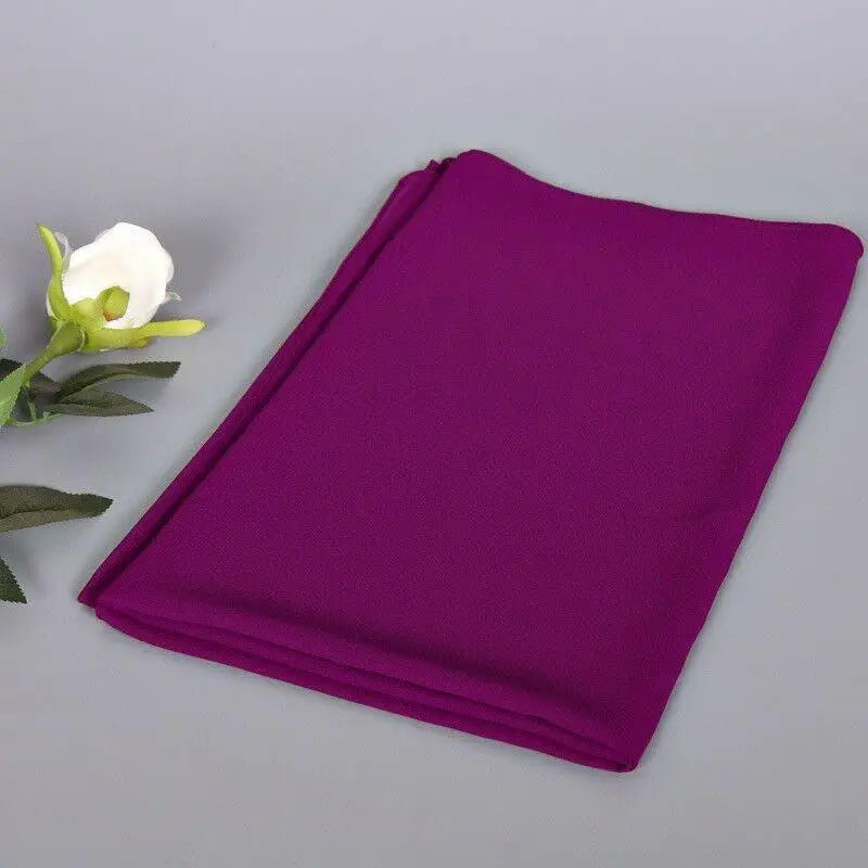 Ready to Wear Head Wrap Muslim Headscarf Women Shawl Stole Slip on Jersey Scarf Hijab Stretchy Bandana Shawl Islamic Veil Cover