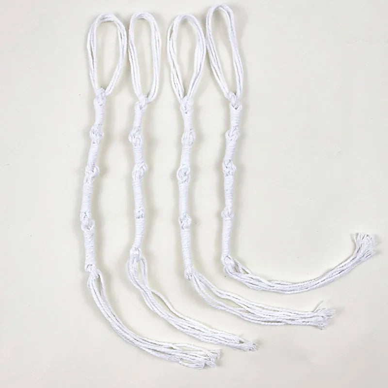 Jewish Judaica Pants/Jeans/Tallit Katan Tzitzits (Set of Four) Off-White Thread