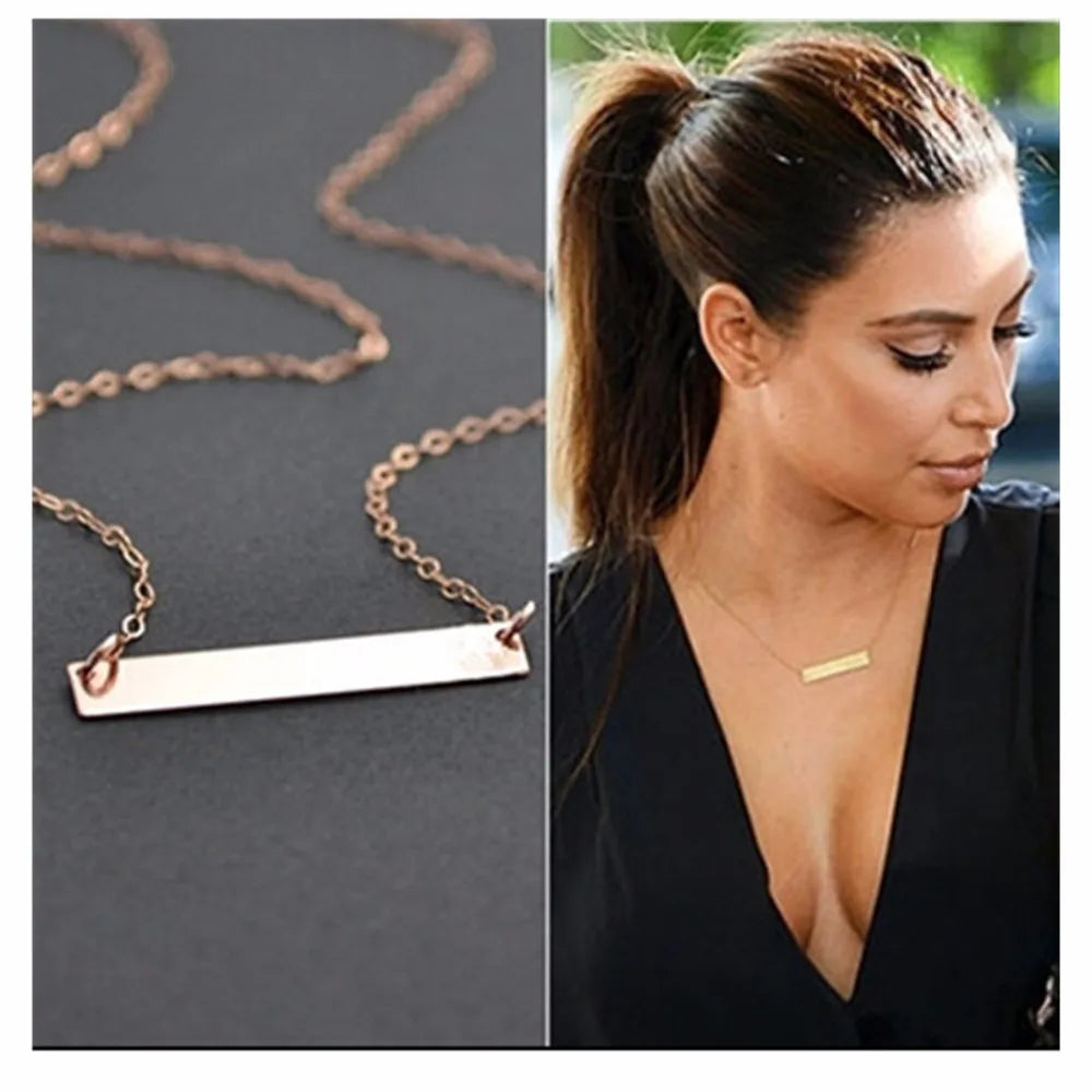 New Fashion Steampunk Dainty Circle Collier Round Minimalist Chain Pendant Necklace For Women Jewelry Gift Cheap Collar