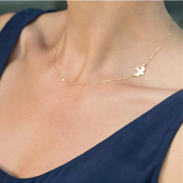 NK609+ Hot Selling New Punk Minimalist Infinity Luck 8 Cross Leaf Pendants Necklaces For Women Jewelry Clavicle Chain Collier