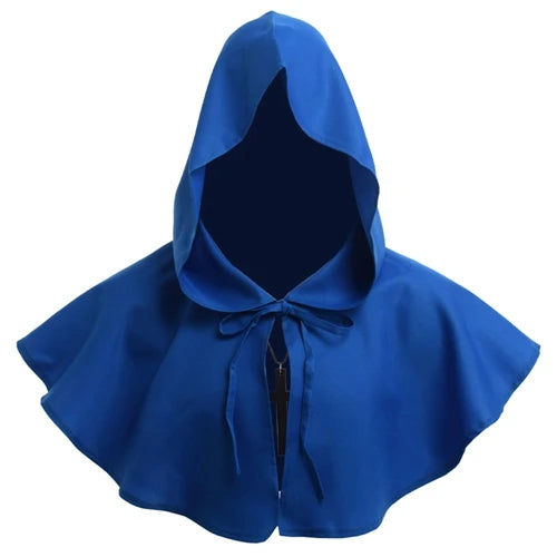 Medieval Priest Monk Costume, Hooded Cape, Renaissance Wicca Pagan Capelet, LARP Mantle, Cowl Hat, Fancy Cosplay Dress Up