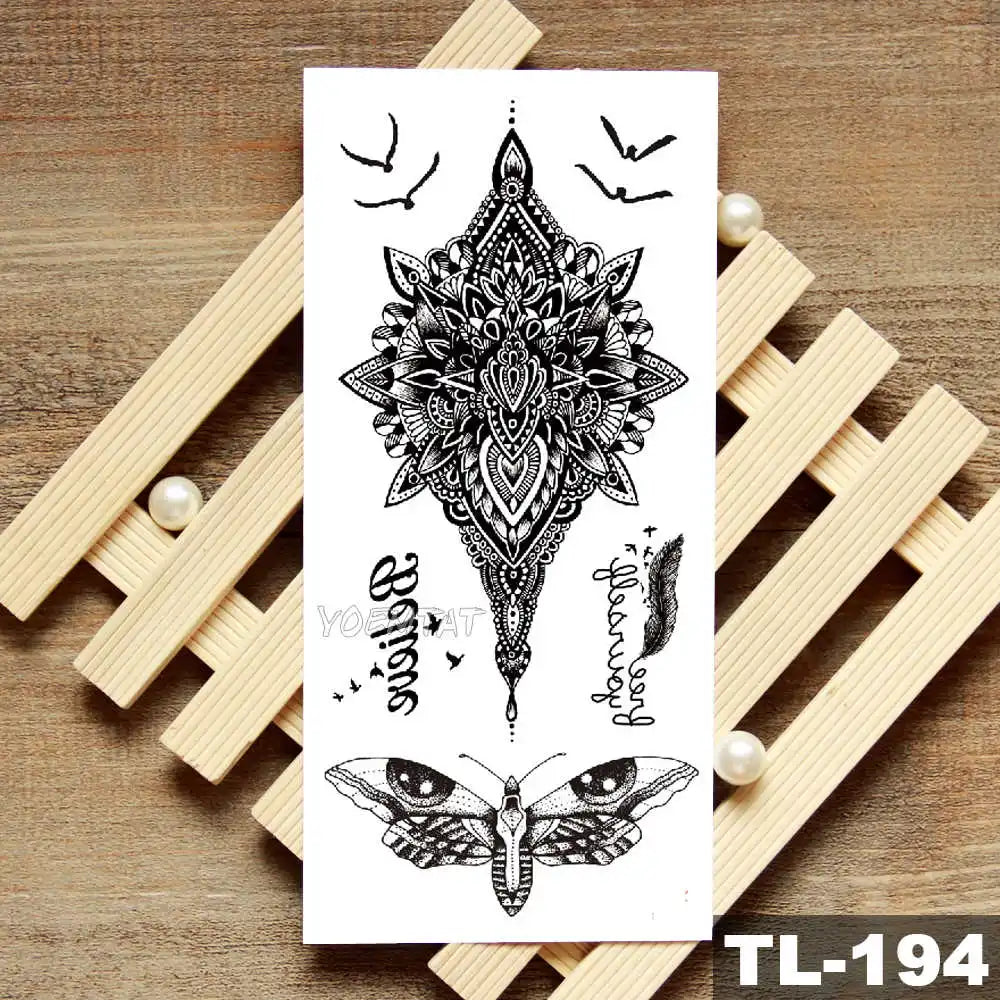 Lotus Peony Rose Flowers Waterproof Temporary Tattoo Sticker Minimalist Flash Tattoos Body Art Fake Arm tatoo Women