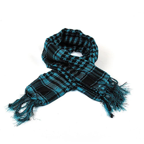 Hunting Scarf Military Shemagh Desert Keffiyeh Head Neck Scarf Arab Wrap with Tassel