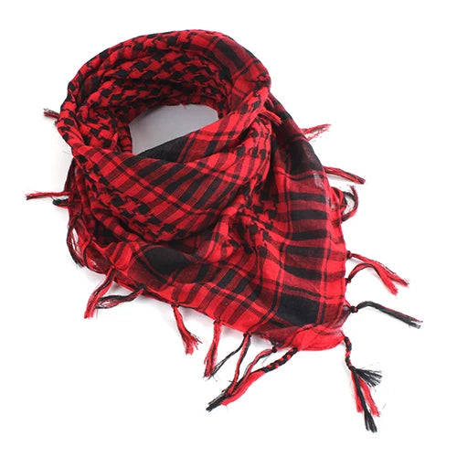 Hunting Scarf Military Shemagh Desert Keffiyeh Head Neck Scarf Arab Wrap with Tassel
