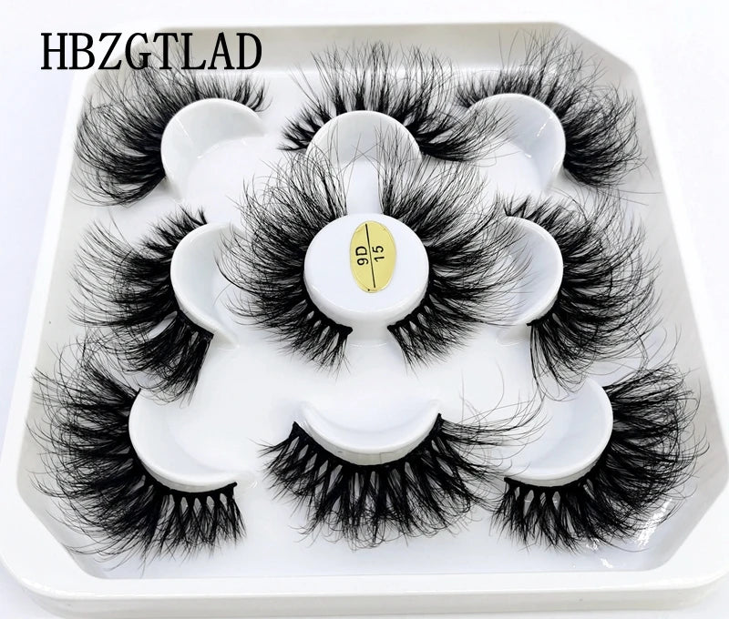 New 4-8 Pairs Mink Eyelashes 10-25mm Lashes Fluffy 3d Mink Lashes Makeup Dramatic Long Natural Eye Lashes Extension Maquillaje