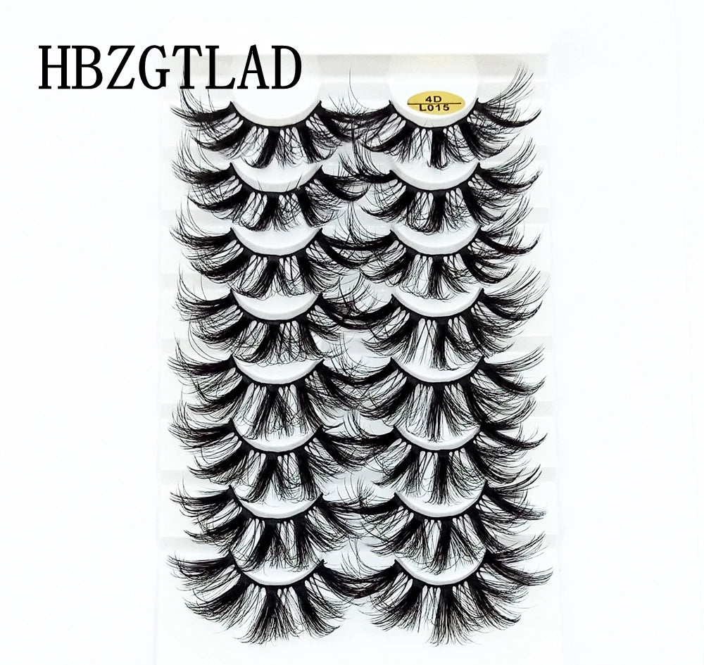 New 4-8 Pairs Mink Eyelashes 10-25mm Lashes Fluffy 3d Mink Lashes Makeup Dramatic Long Natural Eye Lashes Extension Maquillaje