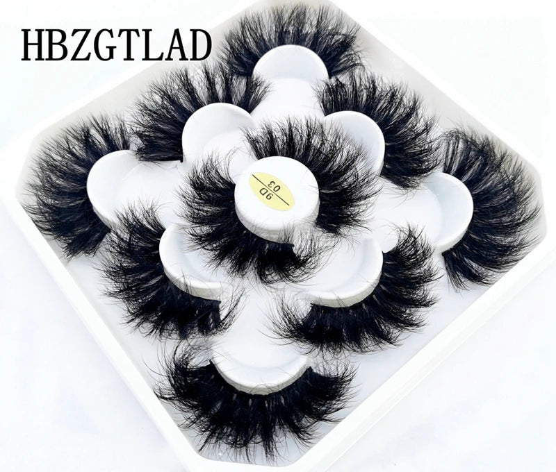 New 4-8 Pairs Mink Eyelashes 10-25mm Lashes Fluffy 3d Mink Lashes Makeup Dramatic Long Natural Eye Lashes Extension Maquillaje