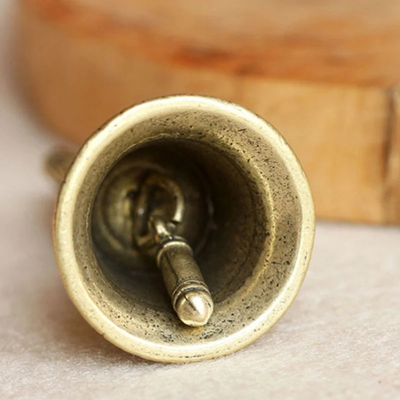 Brass Handicraft die-casting Drop Bell Key Car Button Wind Bell Tibetan Bronze Bell Creative Gift Home Decoration Accessories