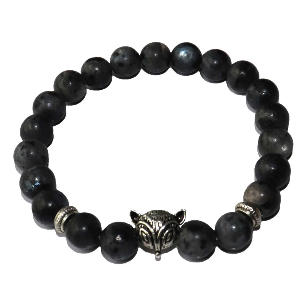 Natural Stone Men's Beaded Jewelry Crystal Agates Jades Tiger Eye Stone Beaded Fox Bracelets Party Gift Stretch Yoga Jewelry
