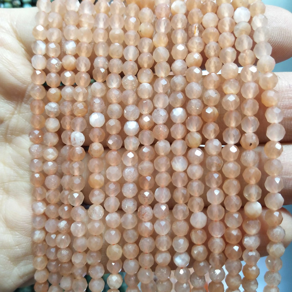 Faceted 2 3MM Natural Jades Rose Quarts Amethysts Small Round Stone Loose Bead For Jewelry Makng Charm DIY Bracele Necklace