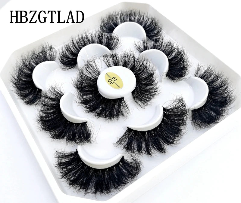 New 4-8 Pairs Mink Eyelashes 10-25mm Lashes Fluffy 3d Mink Lashes Makeup Dramatic Long Natural Eye Lashes Extension Maquillaje