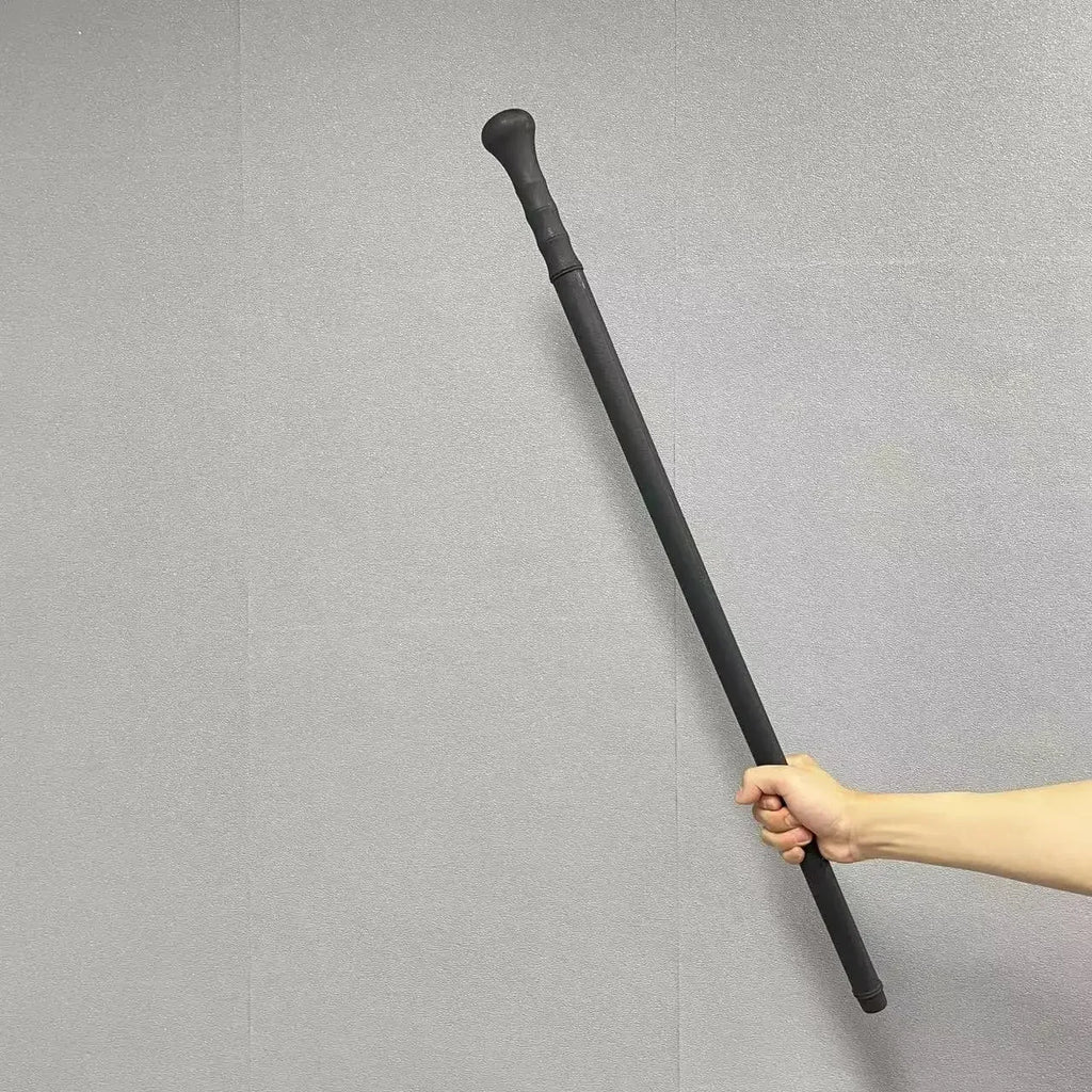Outdoor Multifunctional Mountaineering Staff Plastic Solid Head Hiking Anti Slip Short Cane Defense Car Tools