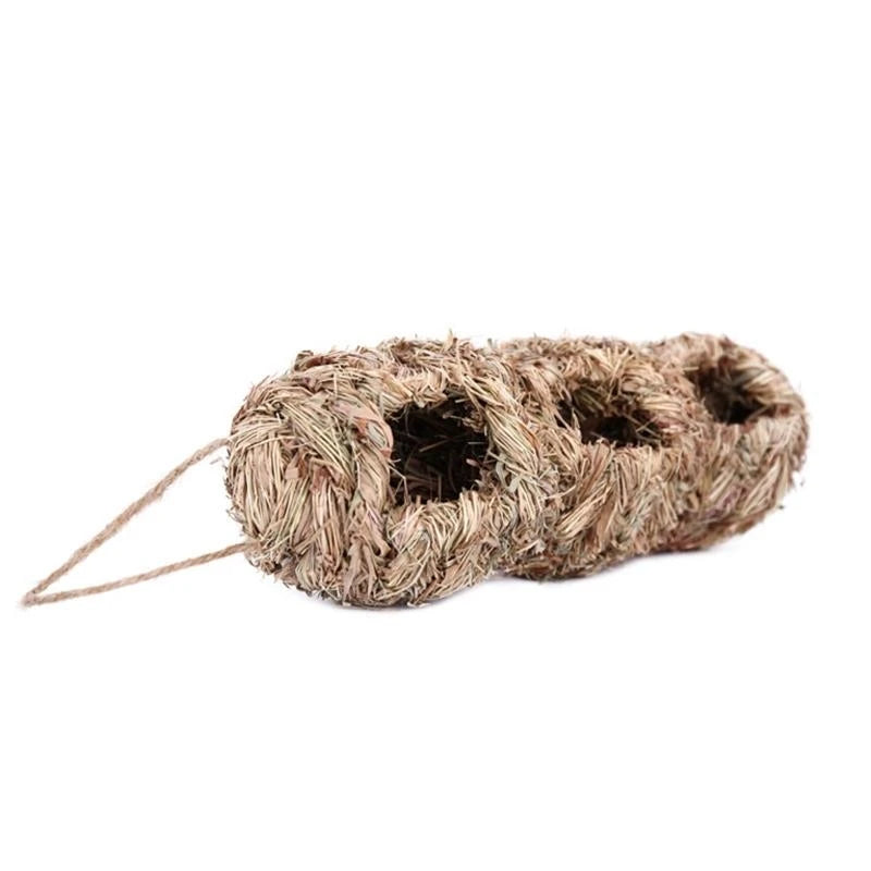 19 Birds Nest Bird Cage Natural Grass Egg Cage Bird House Outdoor Decorative Weaved Hanging Parrot Nest Houses Pet Bedroom