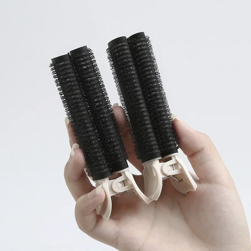 2pcs Fluffy Natural Hair Root Clip Women Girls Hair Styling Clip Lazy Curly Hair Roller Korean Pink Hair Clips Hair Accessories