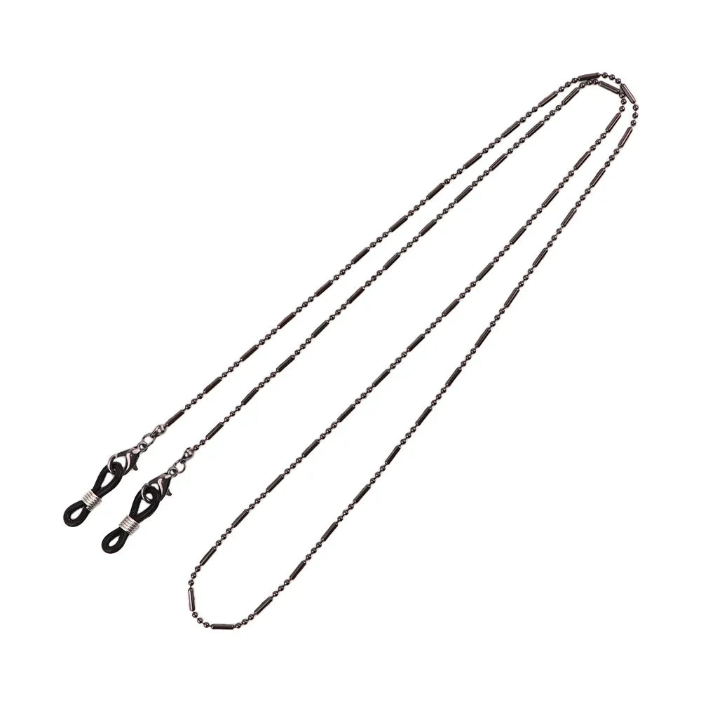 Trendy Simple Minimalist Female Neck Straps Alloy Mask Cord Holders Sunglasses Lanyards Eyeglass Chain Bead Mask Chains