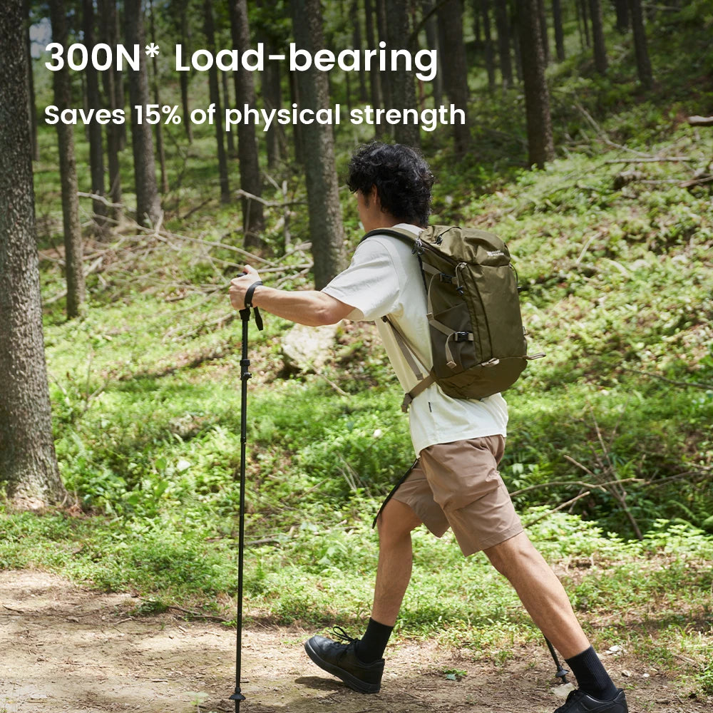 MOBI GARDEN Ultralight Aluminum Alloy Folding Trekking Pole  Professional Hiking Staff for Outdoor Walking sticks
