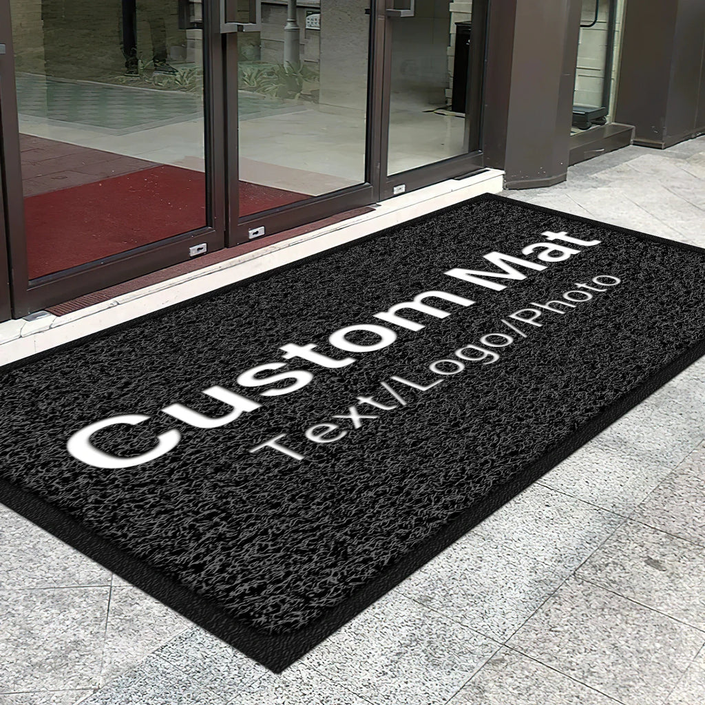 Custom Foot Mat Personalized Business Mat Carpet Entrance Doormat Indoor Outdoor Anti-Slip Rug Customization Branding Logo Mats
