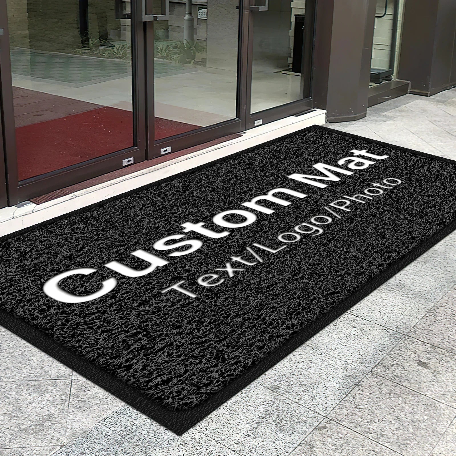 Custom Foot Mat Personalized Business Mat Carpet Entrance Doormat Indoor Outdoor Anti-Slip Rug Customization Branding Logo Mats