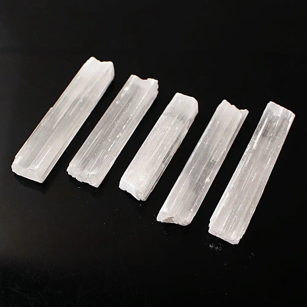 Irregular Shape Raw Gemstone Reiki Energy Jewelry Making White Selenite Wand Healing Stone Crystal Quartz Natural Gypsum Sticks