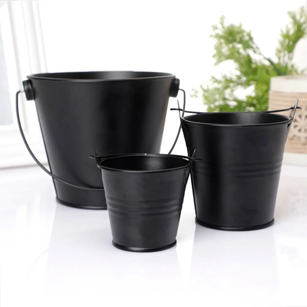 Vintage Shabby Metal Flower Vase Tin Pitcher Jug Plants Wedding Bucket Home Garden Decoration Dining Bar Decoration Iron Crafts