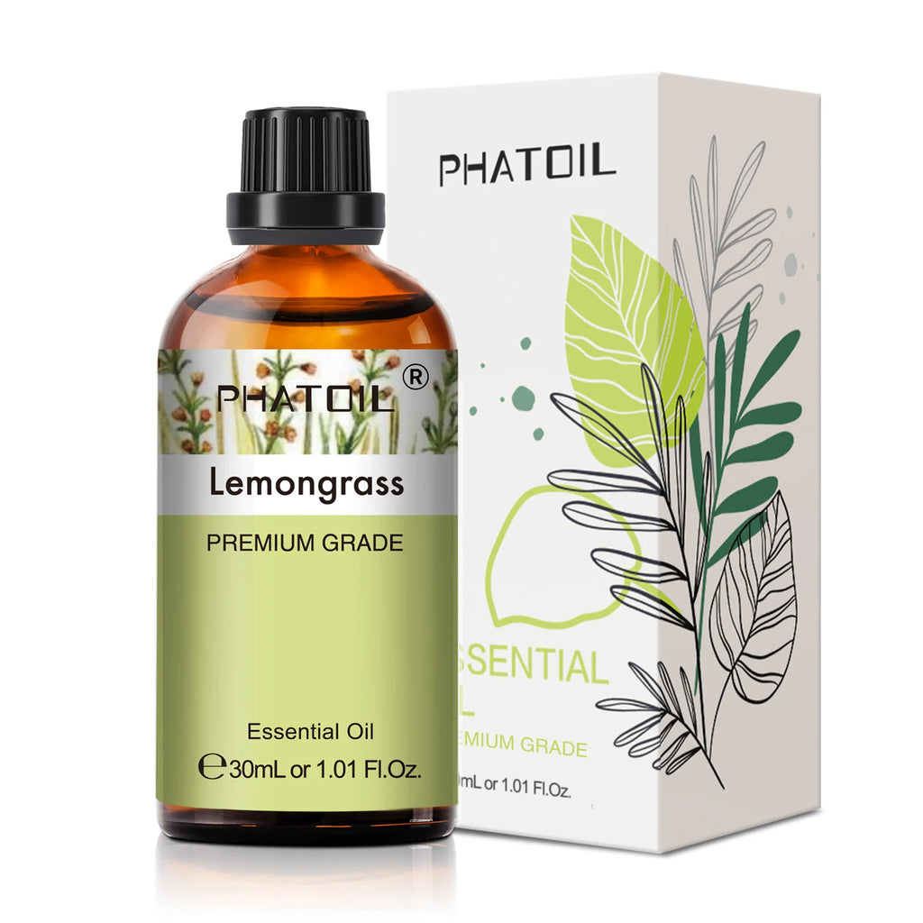 PHATOIL 30ml Aromatherapy Essential Oil Lavender Eucalyptus Vanilla Sweet Orange Aroma Oils For Diffuser Candle Making DIY Soap