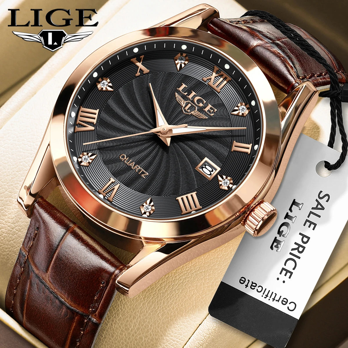 2025 New Women's Watch LIGE Fashion Elegant Bracelet Ladies Watch Outdoor Sports Waterproof Quartz Watches for Women Reloj Mujer