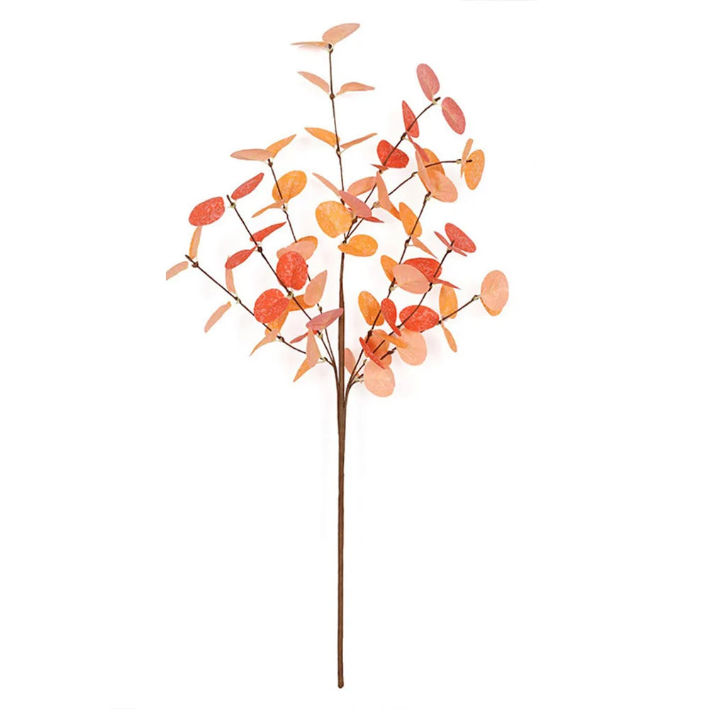 Artificial Eucalyptus Leaves Stems Thanksgiving Decor Tall Eucalyptus Fall Decorations for Halloween Farmhouse Decoration Floral