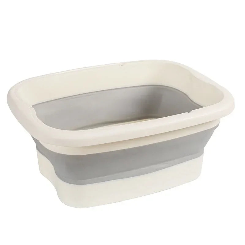 Foldable Footbath Massage Bucket Soaking Bucket Folding Basin Spa Foot Bath Bucket Household Bath Pedicure Dorm Room Essentials