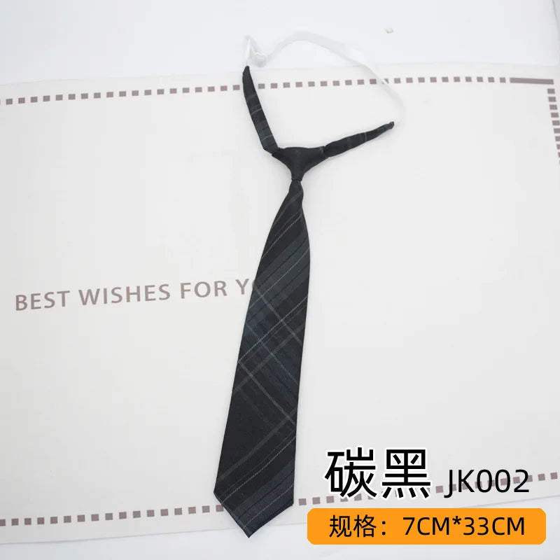 Trendy JK Ties Bowtie Women College Student Collar Neckwear Daily Shirt Accessories Cotton Plaid Bowknot Lolita Girls Lazy-tie