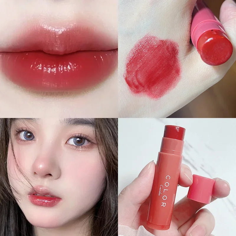 Lasting Moisturizing Colorful Lipbalm Nourishes Lip Reduces Liplines Anti Dry Crack Lipsticks Natural Female Lips Care Lipgloss
