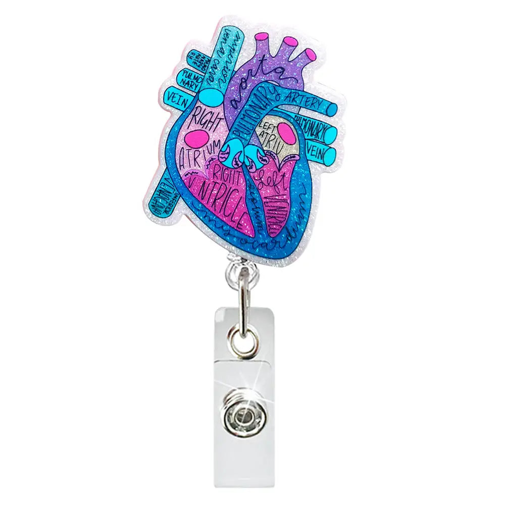 Hospital Retractable Badge Reel With Belt Clip Cute Nurse Doctor Name Tag Card Holder Accessories Office Supply Clip Staff Card