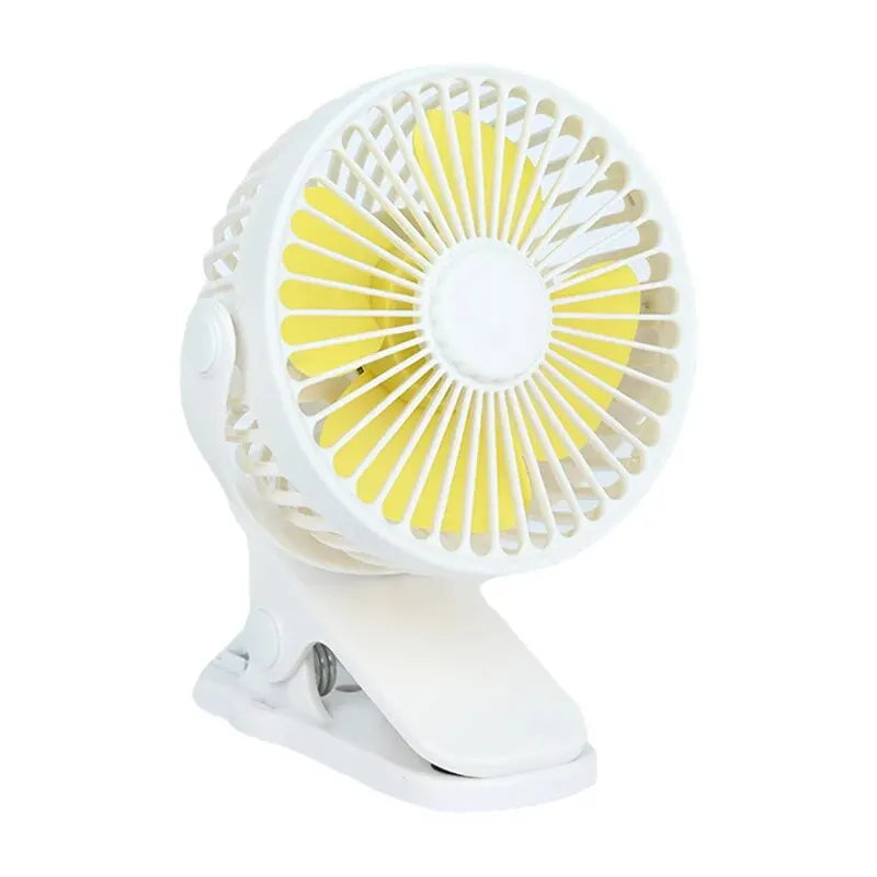 Creative Mini Clip Fan Mute Portable Desktop Home Dorm Stroller For Rechargeable USB High Wind Three Speed Blower Student Deskto