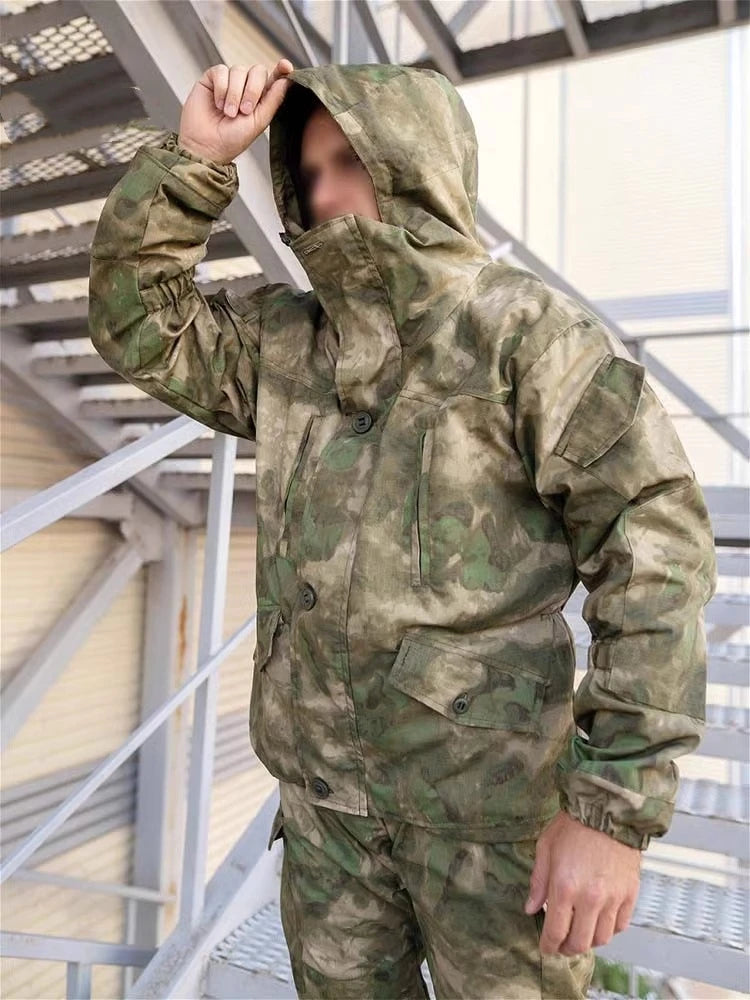 GORKA-5 Combat Suit Set SMTP E7 Outdoor Hunting Combat Suit for Russian Men's Jacket Combat Suit Hunting Work Uniform