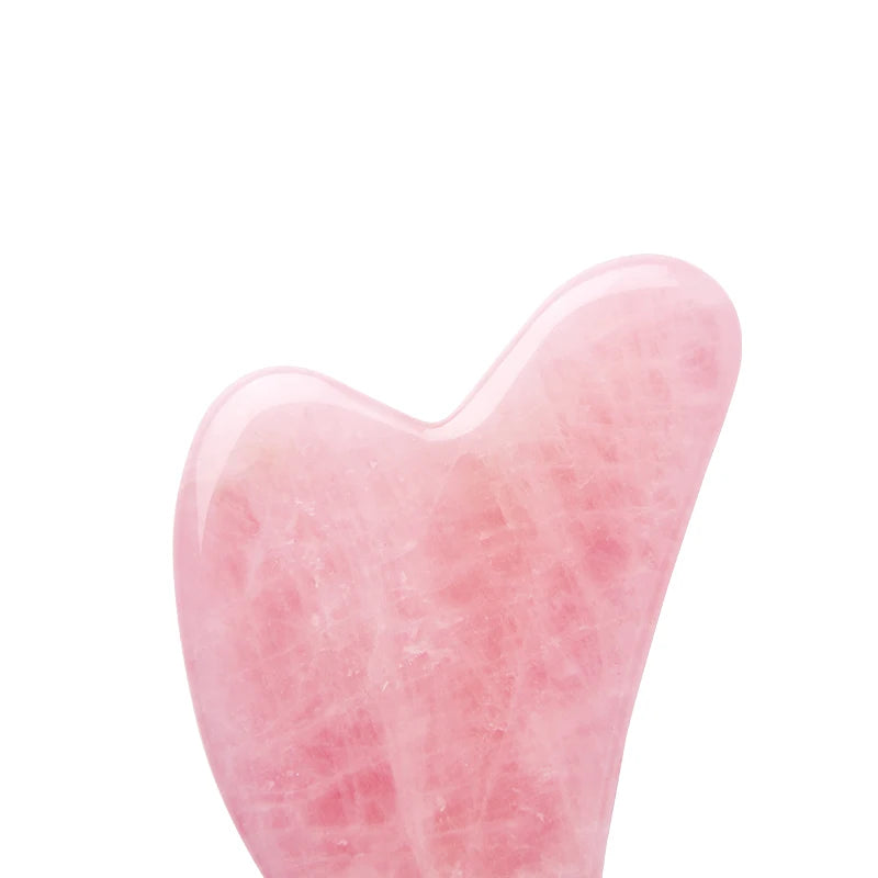 Natural Rose Jade Gua Sha Gouache Scraper Massager for Face Body Facial Skin Lifting Wrinkle Remove Beauty SPA Care Tools