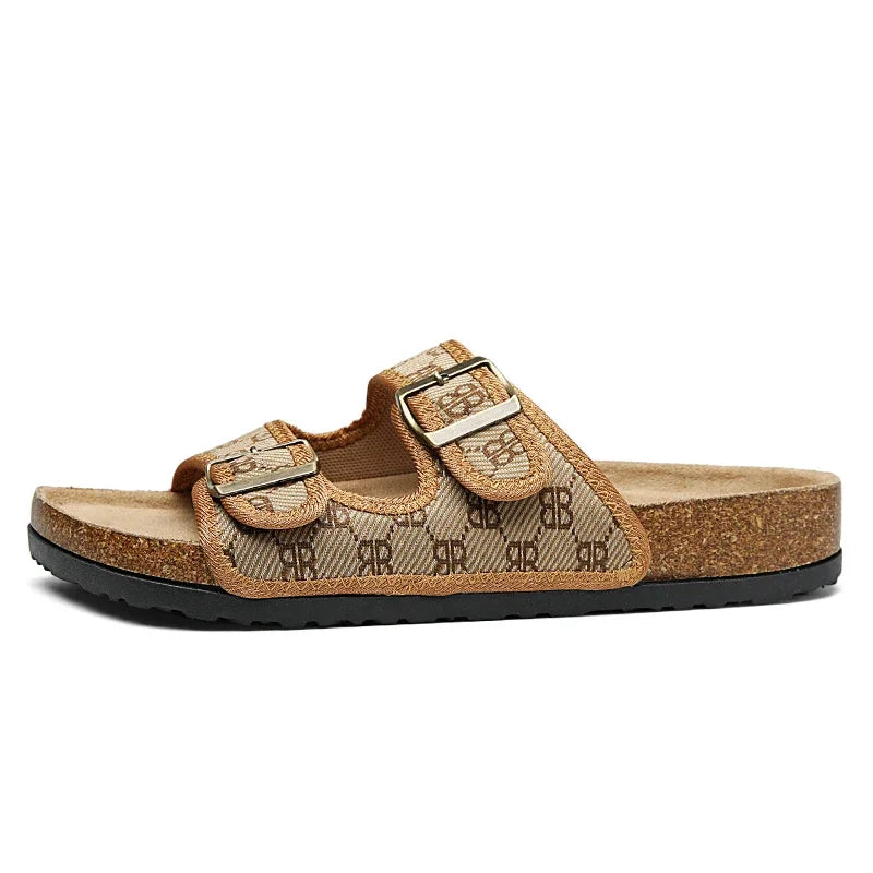 Man's Leather Sandal for Men Beach Sandals Men 2025 Designer Men's Shoes Men's Comfortable Slipper Original Brands Shoes Summer