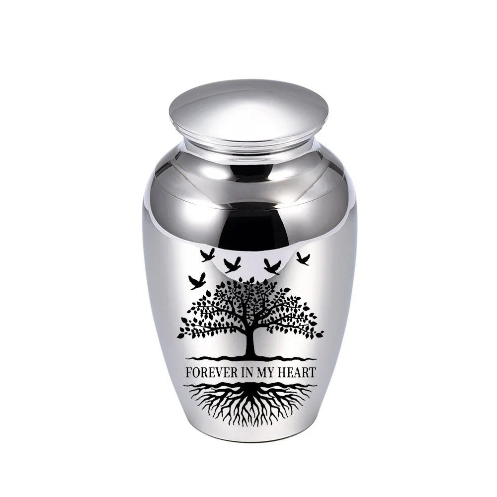 Cremation Urn for Human Ashes, Adult Memorial Urn, Funeral Keepsake Urns for Men Women,Tree of Life Decorative Urns