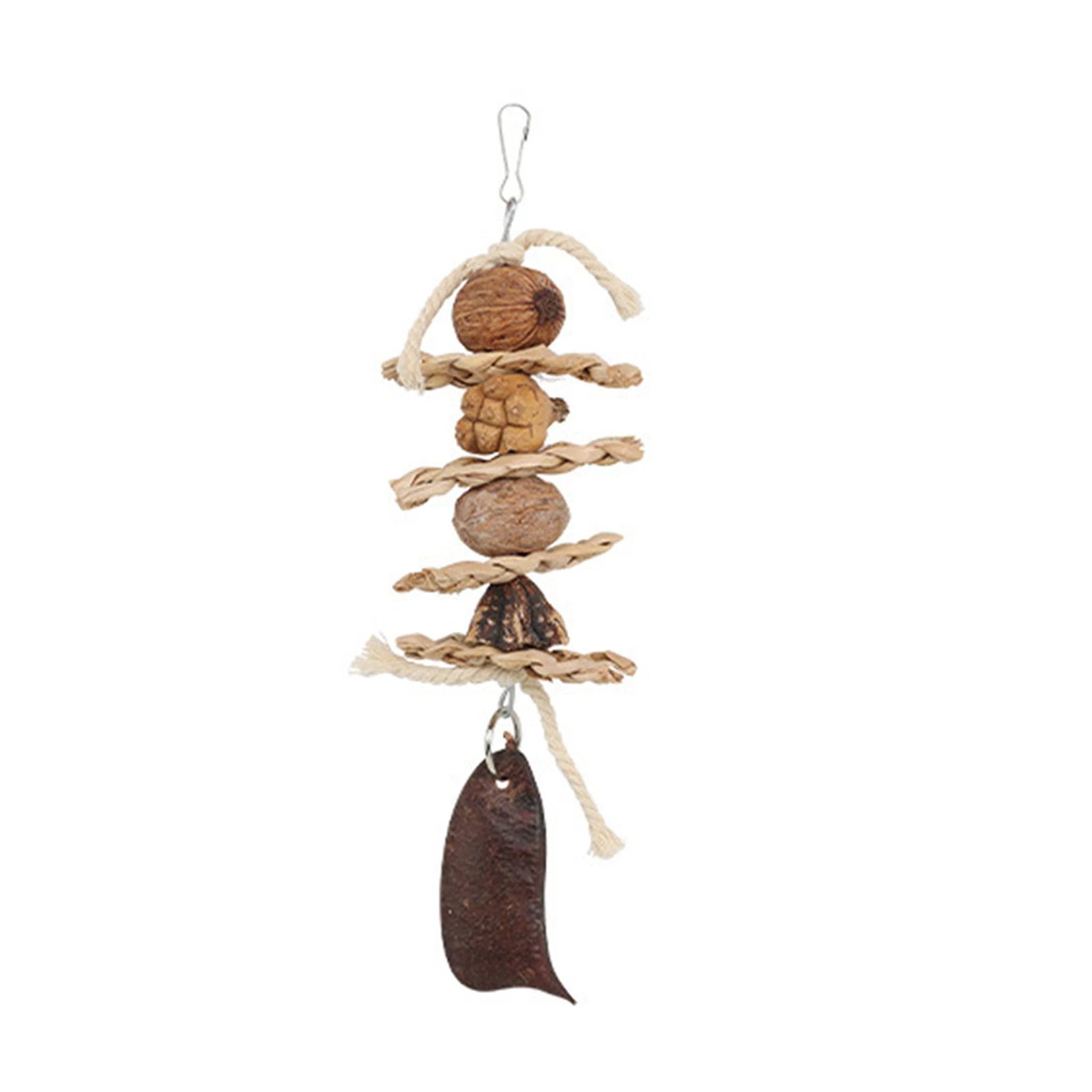 Pet Parrot Bird Natural Grass Chewing Hanging Cage Swing Climb Playing Pendant Au10 20 Dropship