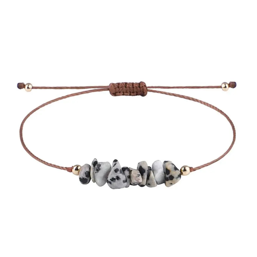 Natural Stone Amethysts Fluorite Bohemia Bracelet Crystal Gravel Bracelets Beach Body Jewelry Women Jewelry Accessories